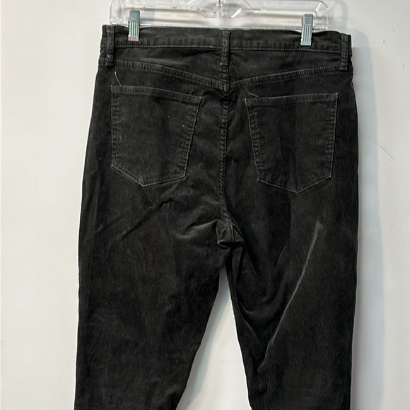 Gap Denim Corduroy Pants Women Size 12/31R Black Solid Pockets boho cords - Picture 6 of 9